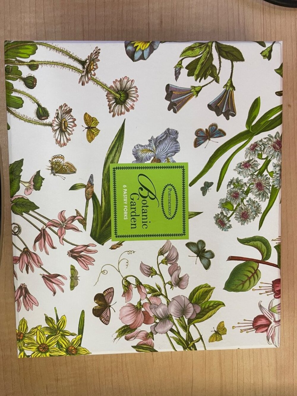 Portmeirion Botanic Garden 6-Piece Pastry Fork Set In Gift Box